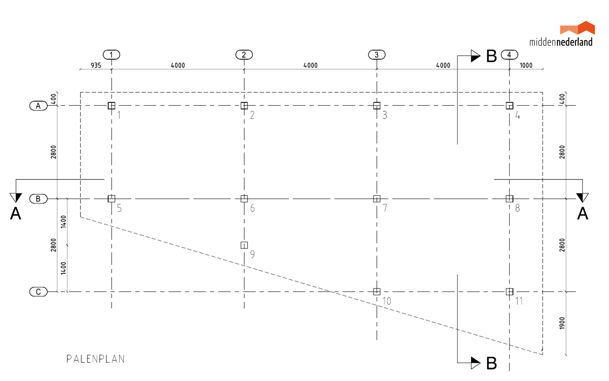 Palenplan Vlonder te Schiedam